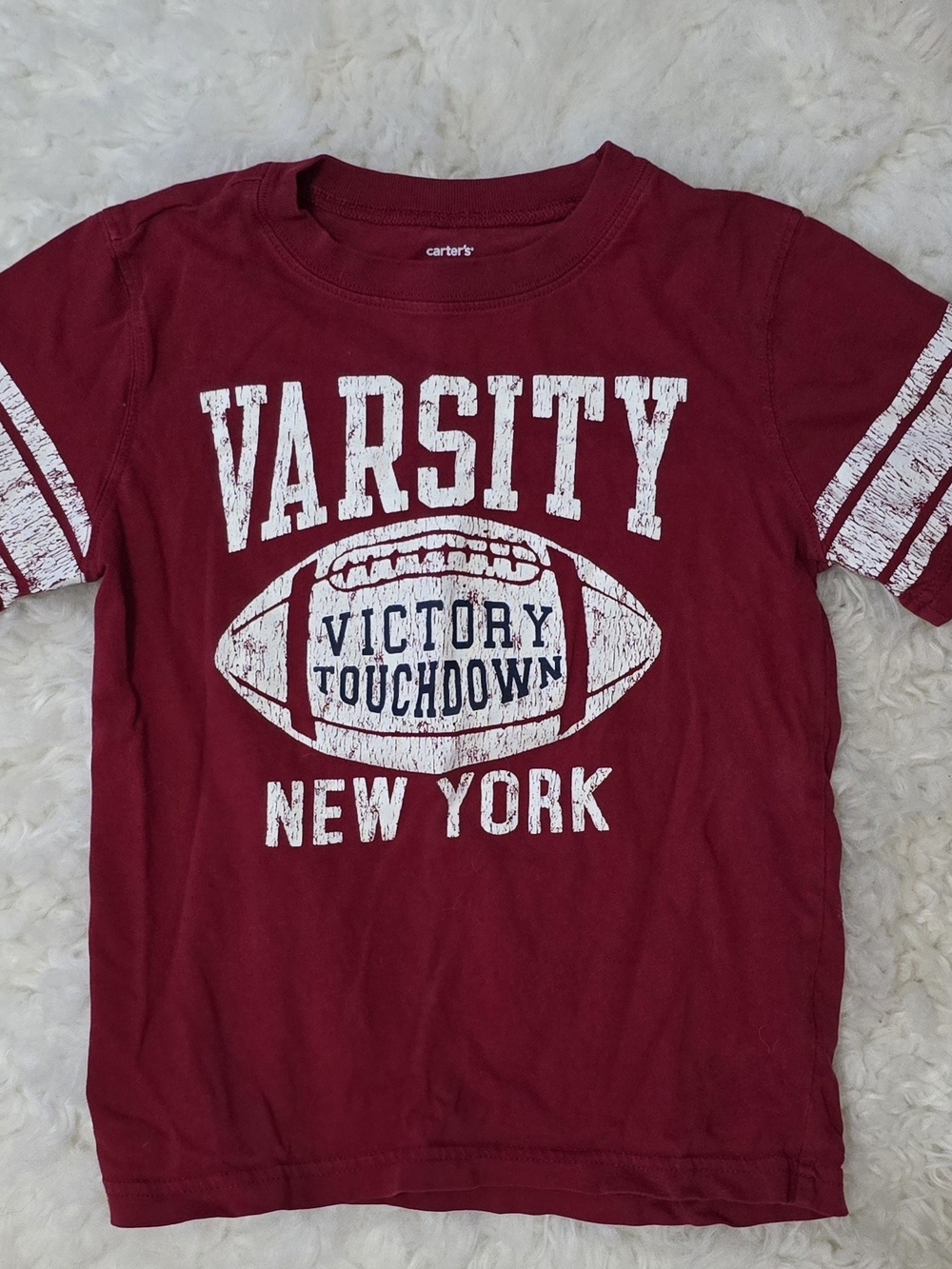 Carter's Red Varsity 'Victory Touchdown' Graphic Tee